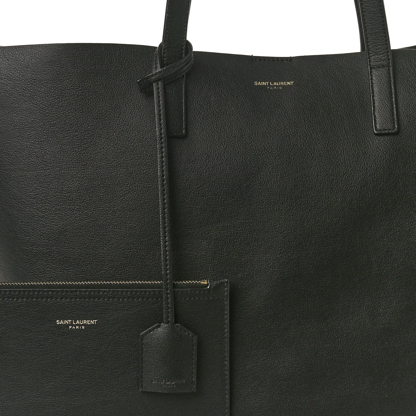 Calfskin Large Shopping Tote Black
