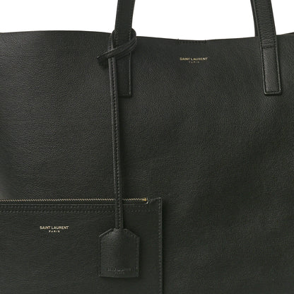 Saint Laurent Calfskin Large Shopping Tote Black 9 of 11