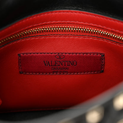 Valentino Garavani Lambskin Medium Rockstud Spike Shoulder Bag Black 6 of 12