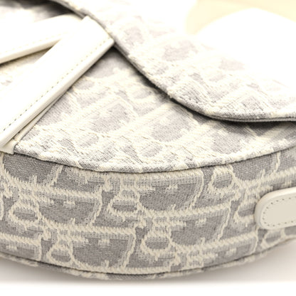 Christian Dior Oblique Mini Saddle Bag With Strap Latte Grey 9 of 9