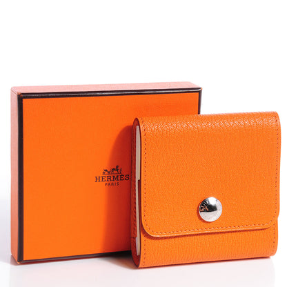 Hermes Chevre Post It Notepad Holder GM w Refill Orange 8 of 8