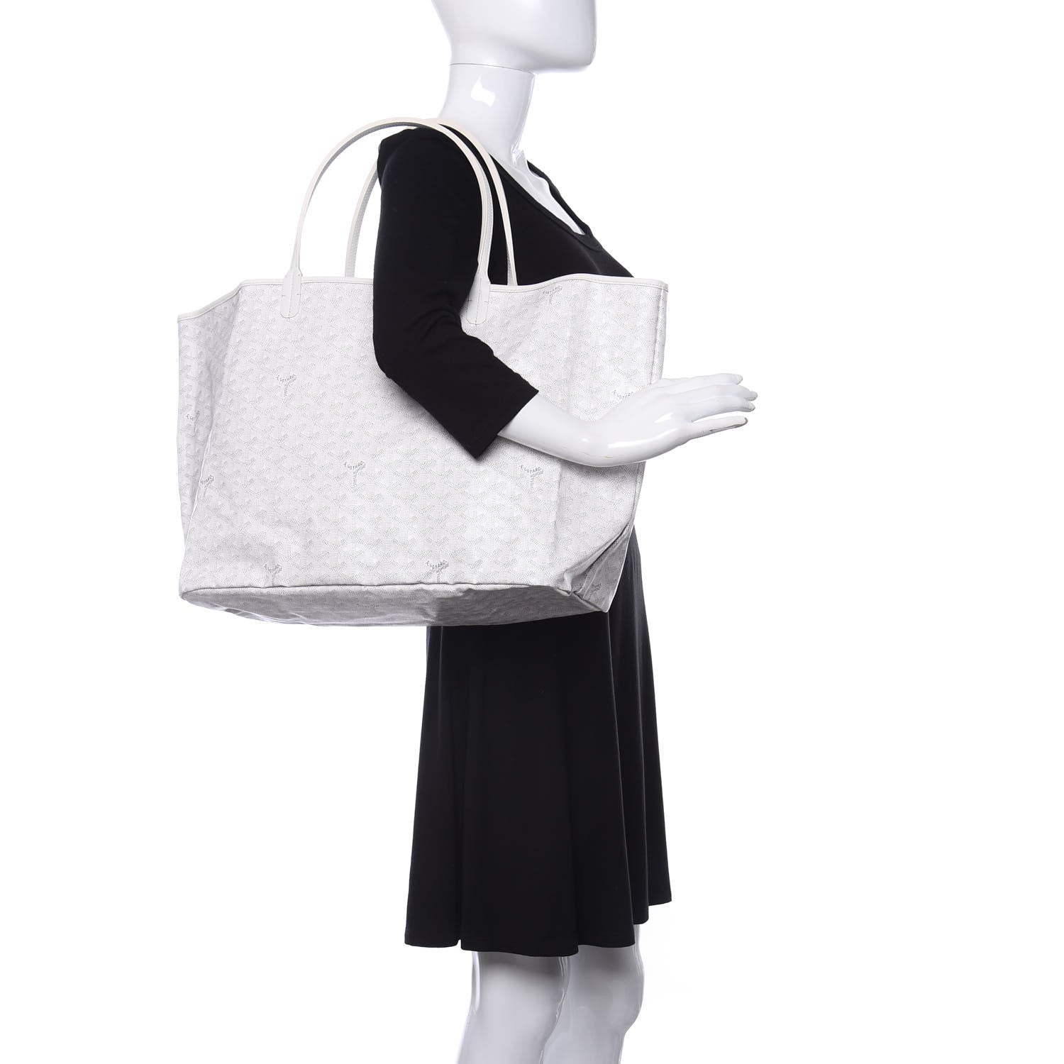 Goyard Goyardine Saint Louis GM White 2 of 9