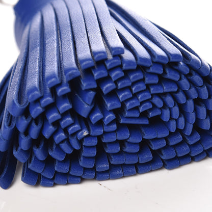 Hermes Lambskin Carmen Tassel Key Holder Bleu Electrique 4 of 5