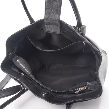 Chanel Calfskin Cerf Executive Shopper Tote Black 6 of 11