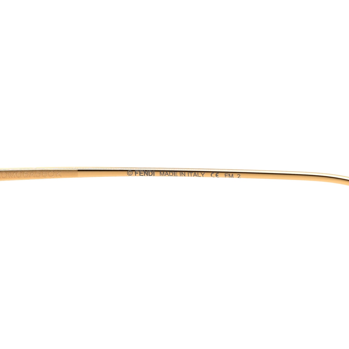 Metal Aviator FF Sunglasses FF0406/S Gold