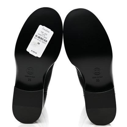Chanel Calfskin CC High Boots 35 Black 5 of 9