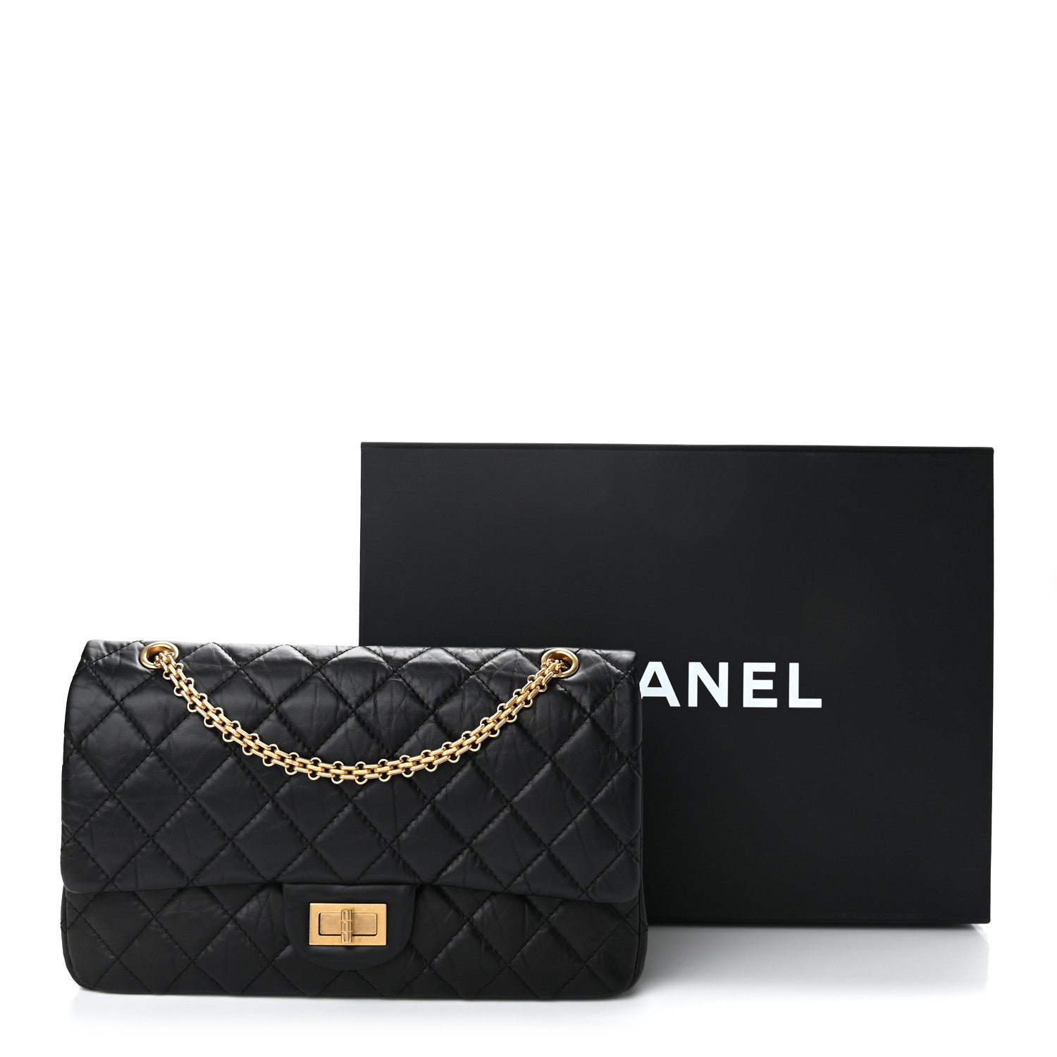 Chanel Aged Calfskin Quilted 2.55 Reissue 227 Flap Black 11 of 11
