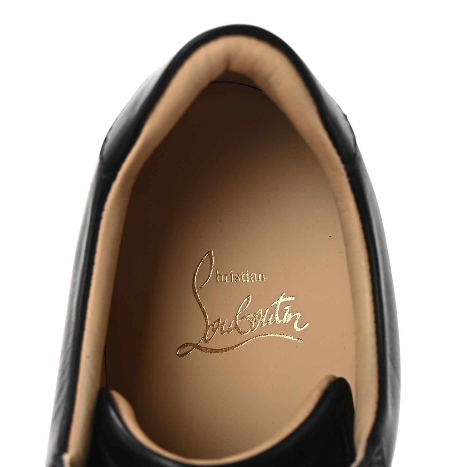 Christian Louboutin Calfskin Vieira Flat Sneakers 39.5 Black 8 of 10