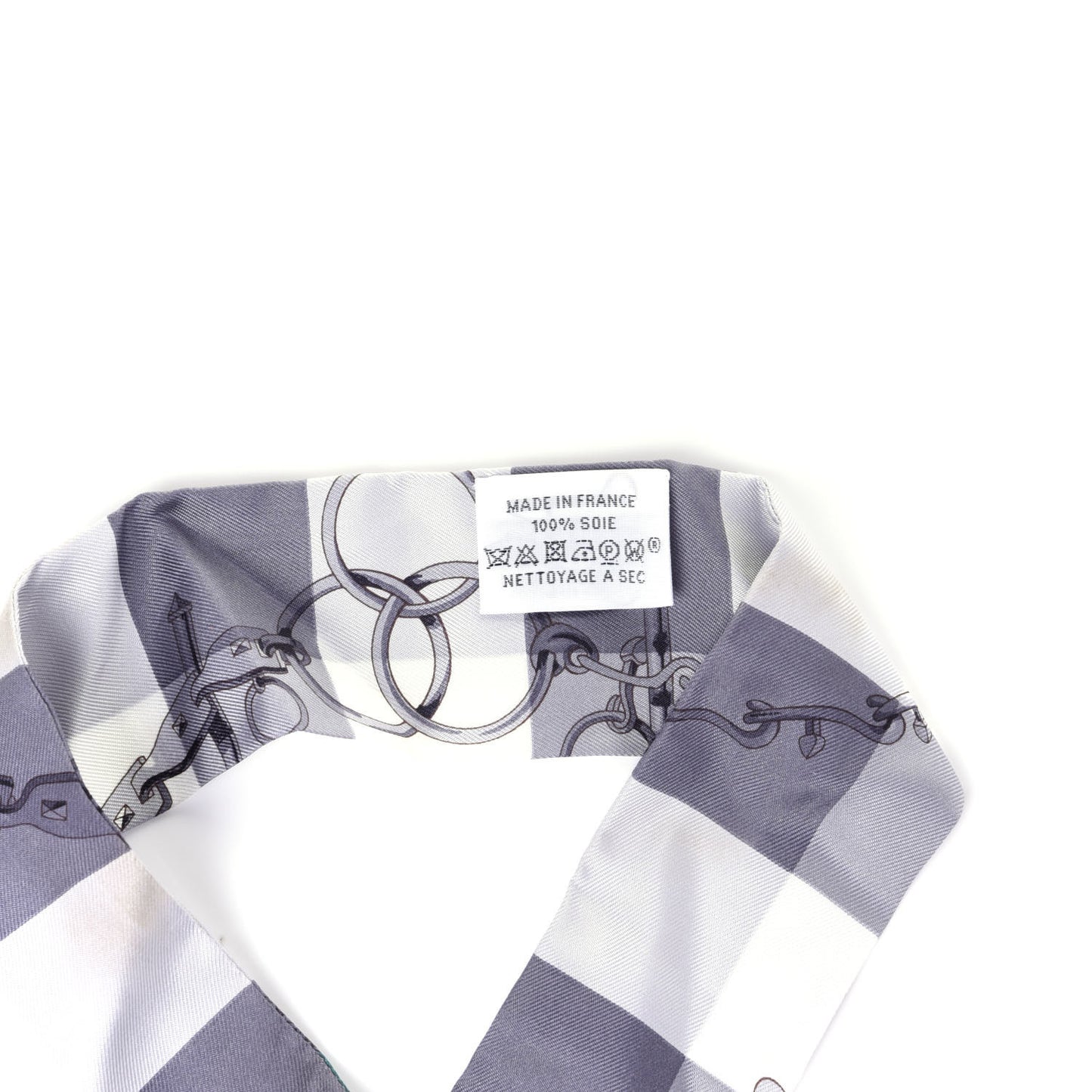 Silk Mors Et Gourmettes Vichy Twilly Anthracite Menthol White