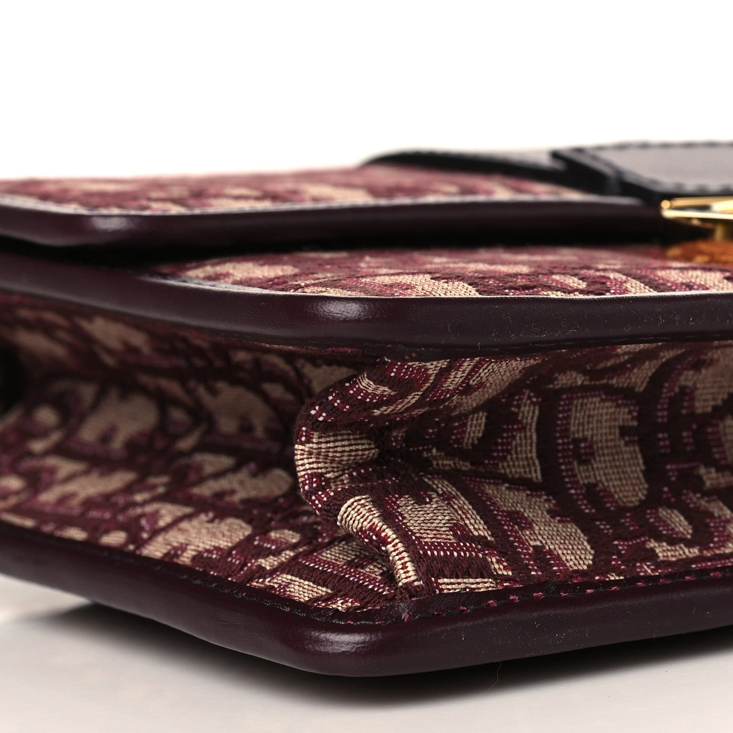 Christian Dior Oblique 30 Montaigne Flap Bag Burgundy 7 of 8