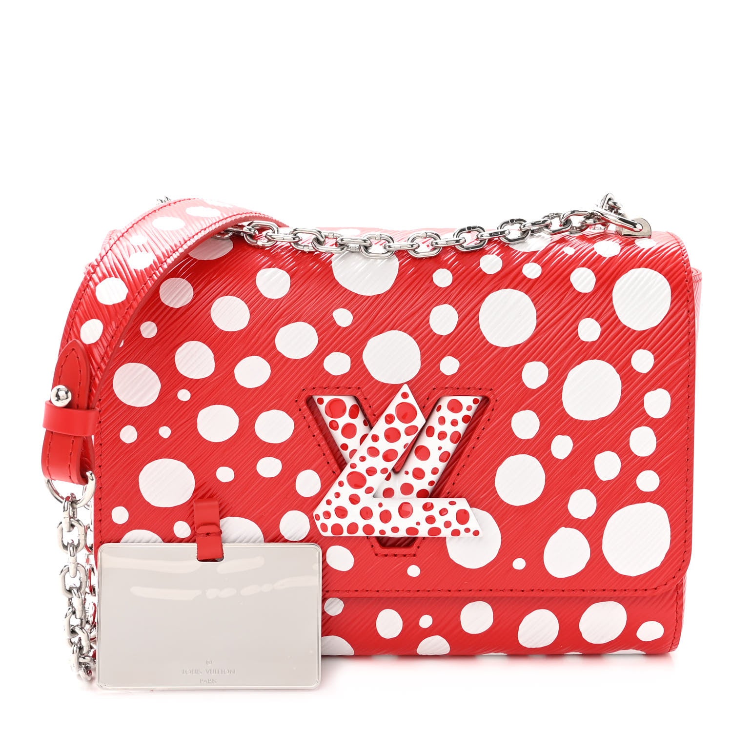 Louis Vuitton LV X YK Epi Infinity Dots Twist Shoulder Bag MM Red 1 of 12