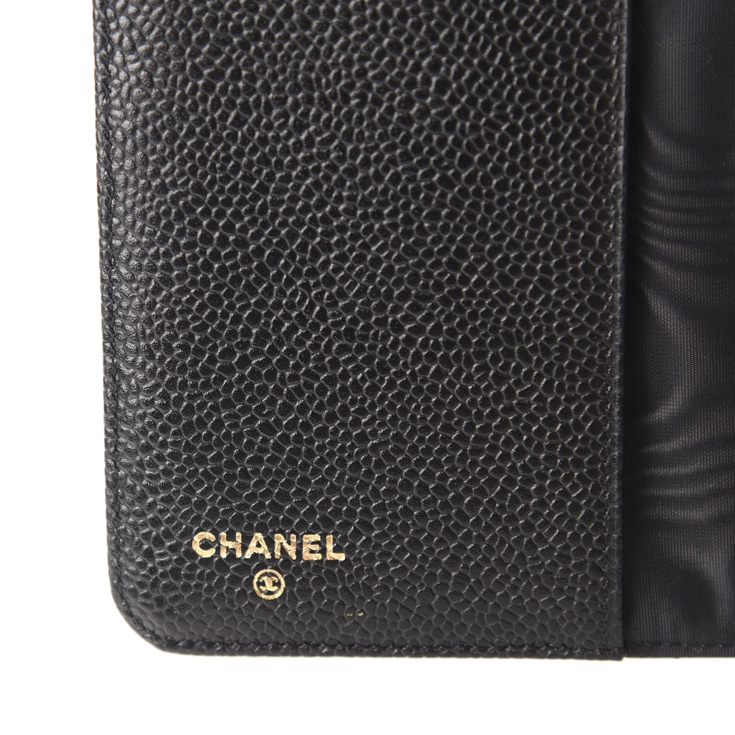 Chanel Caviar CC Medium Ring Agenda Planner Black 6 of 9