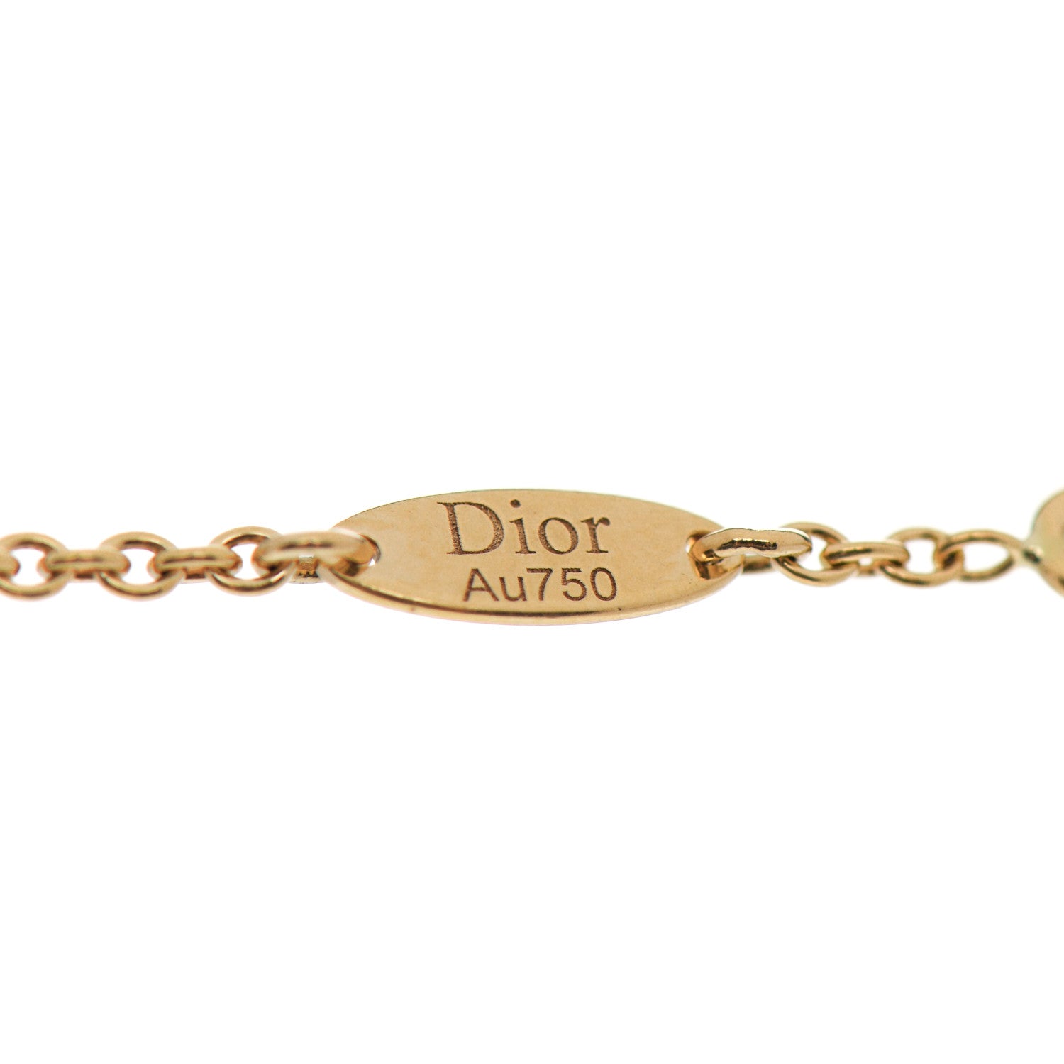 Christian Dior 18K Yellow Gold Diamond XS Rose Des Vents Bracelet 4 of 7