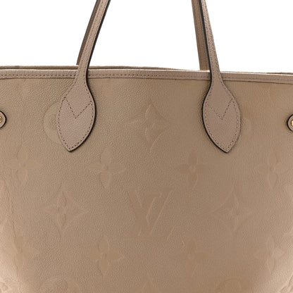 Louis Vuitton Empreinte Monogram Giant Neverfull MM Tourterelle 7 of 9