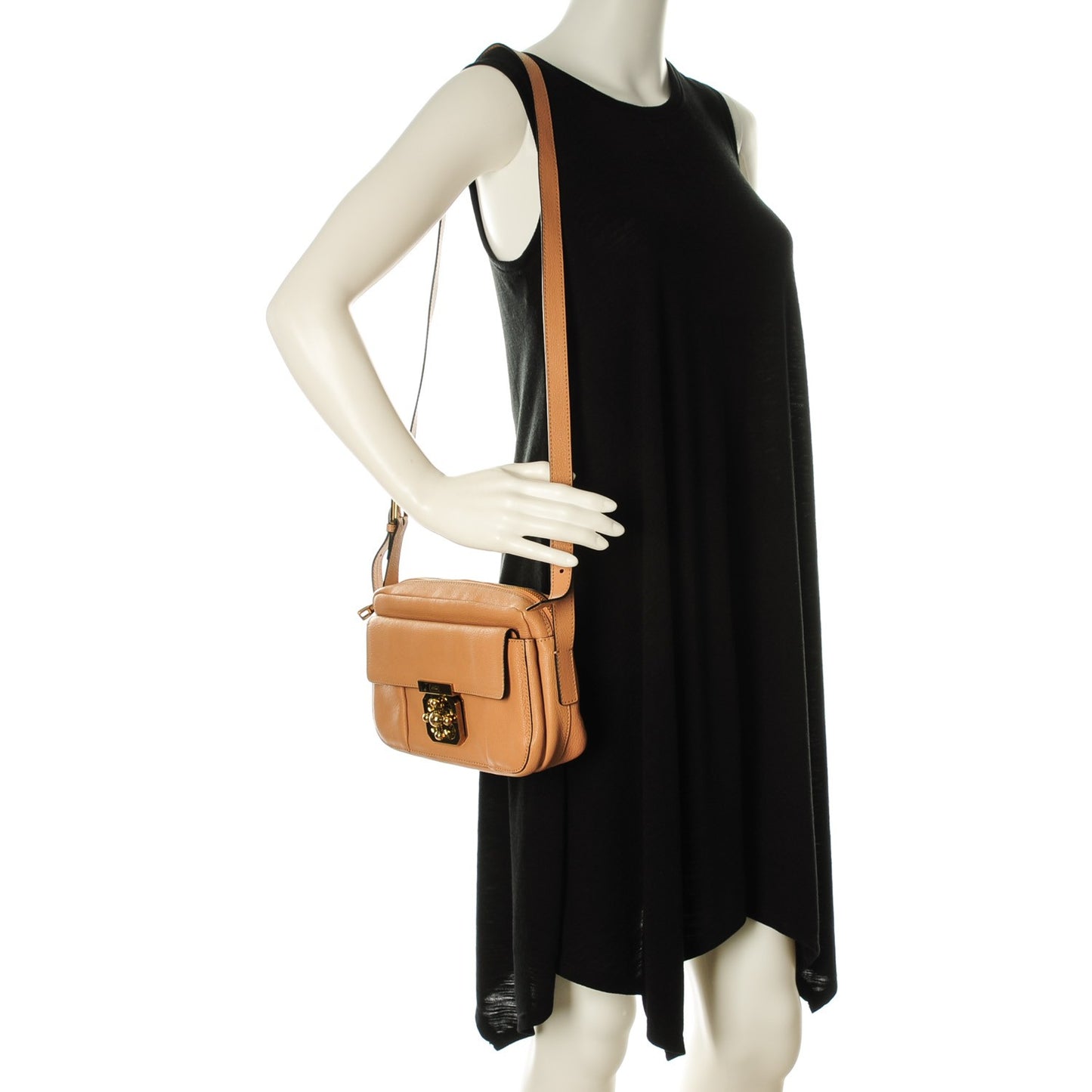Goatskin Medium Elsie Camera Bag Blush