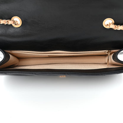 Chanel Calfskin Chevron Quilted Gabrielle Flap Black 4 of 4