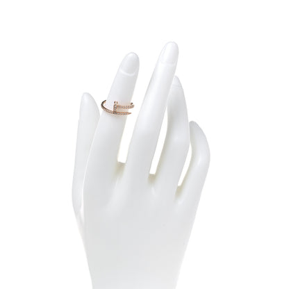 Cartier 18K Pink Gold Diamond Juste Un Clou Paved Ring 48 4.5 2 of 7