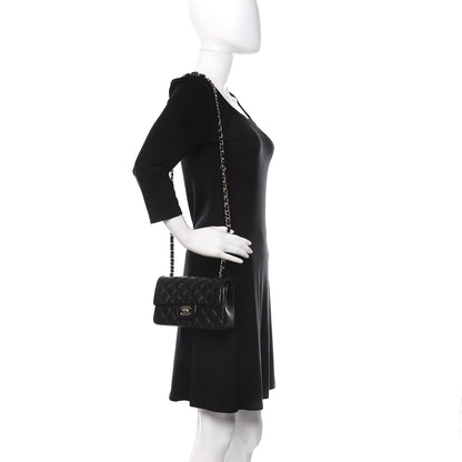 Chanel Lambskin Quilted Mini Rectangular Flap Black 2 of 10