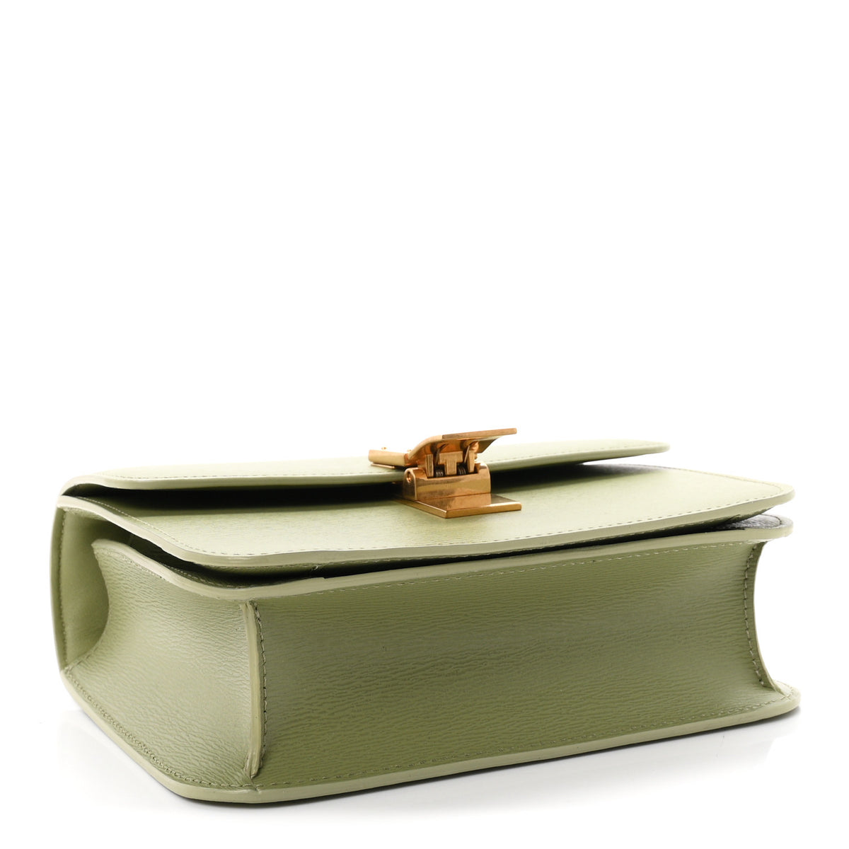 Liege Calfskin Teen Classic Box Flap Bag Sage