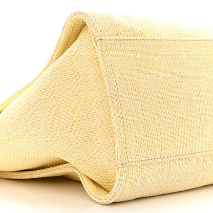 Chanel Woven Straw Raffia Large Deauville Tote Yellow 9 of 12