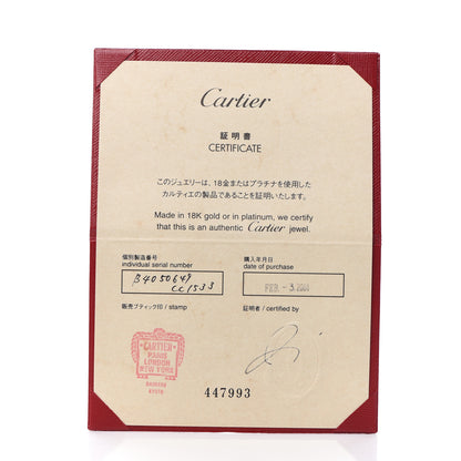Cartier 18K White Gold 8 Diamond 4mm Wedding Band LOVE Ring 49 4.75 5 of 5