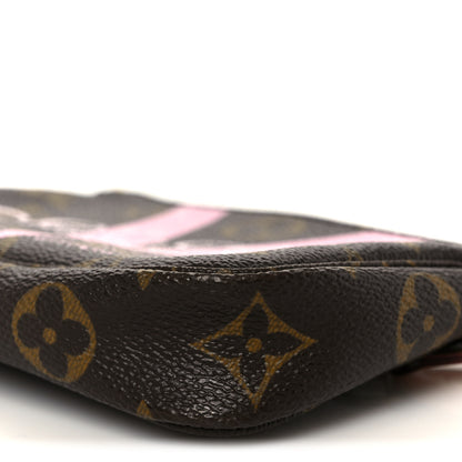 Louis Vuitton Monogram V Saint Tropez Mini Pochette Accessories Rose Ballerine 10 of 10