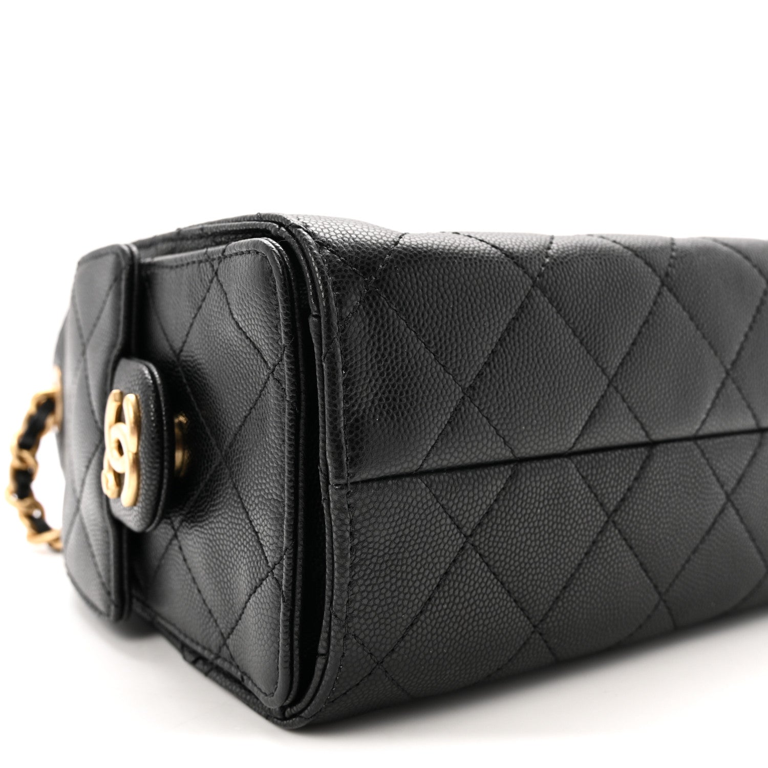 Chanel Caviar Quilted Mini Chanel 25 Handbag Black 9 of 11