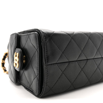 Chanel Caviar Quilted Mini Chanel 25 Handbag Black 9 of 11