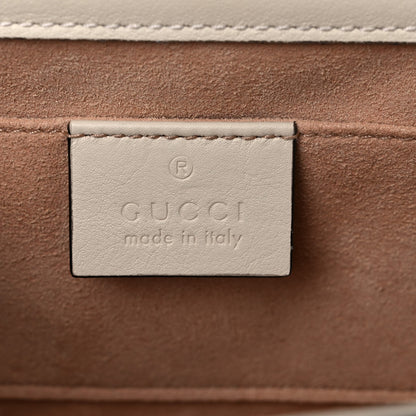 Gucci GG Supreme Monogram Calfskin Small Padlock Shoulder Bag Beige Mystic White Sun Oil 6 of 17