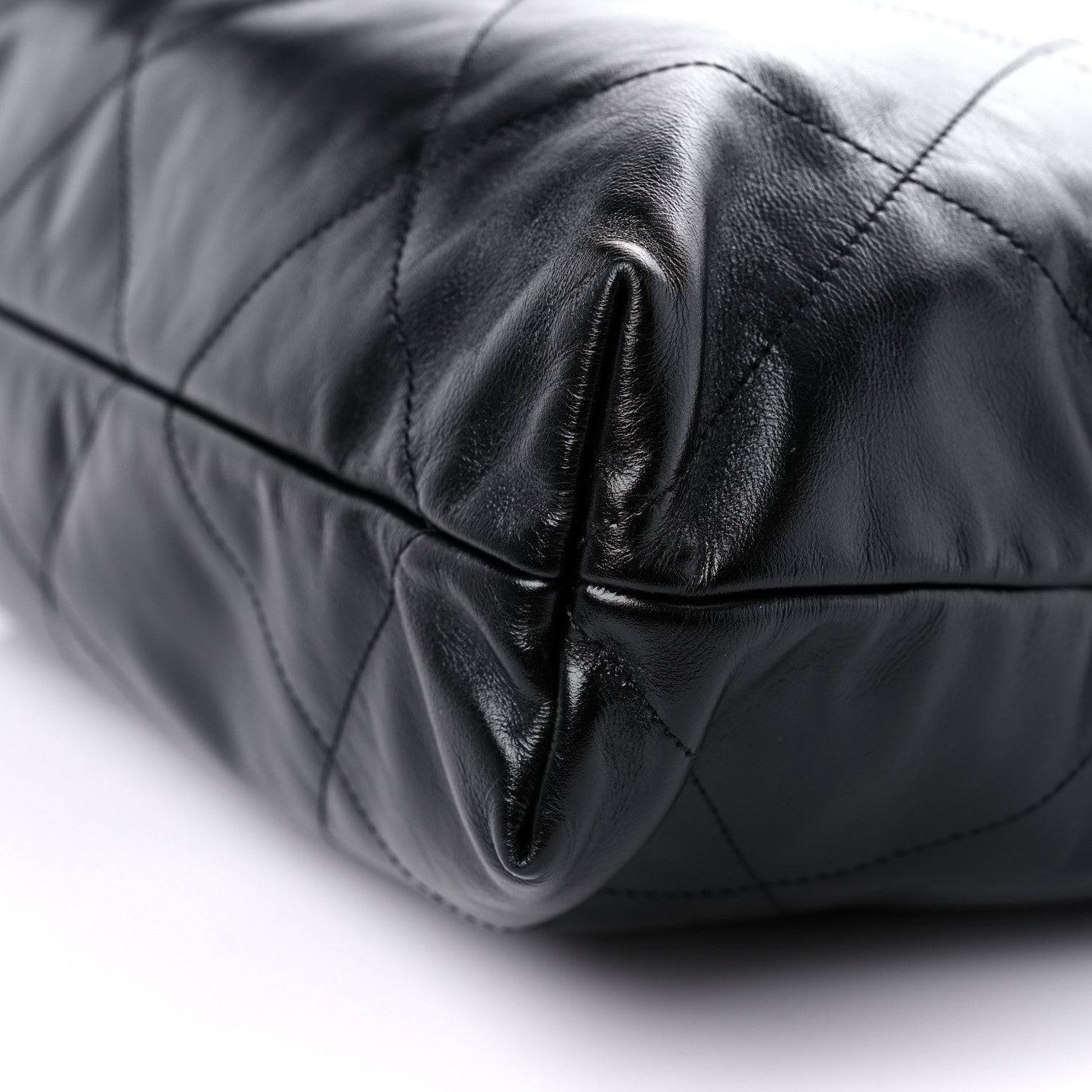 Chanel Shiny Calfskin Quilted Chanel 22 Black 10 of 11