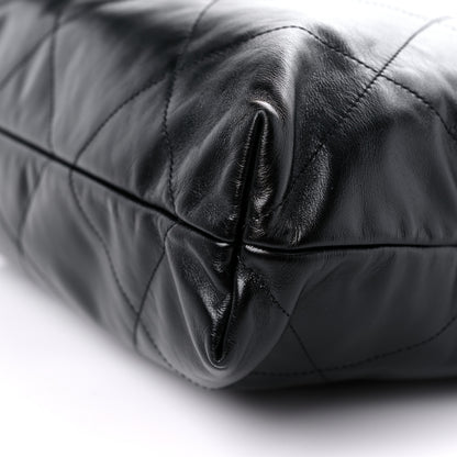 Chanel Shiny Calfskin Quilted Chanel 22 Black 10 of 11