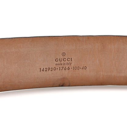 Gucci GG Plus Monogram Calfskin Interlocking G 40mm Belt 105/42 White 4 of 5