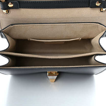 Fendi Vitello Liberty FF 1974 Embossed Small Kan I Shoulder Bag Black 4 of 4