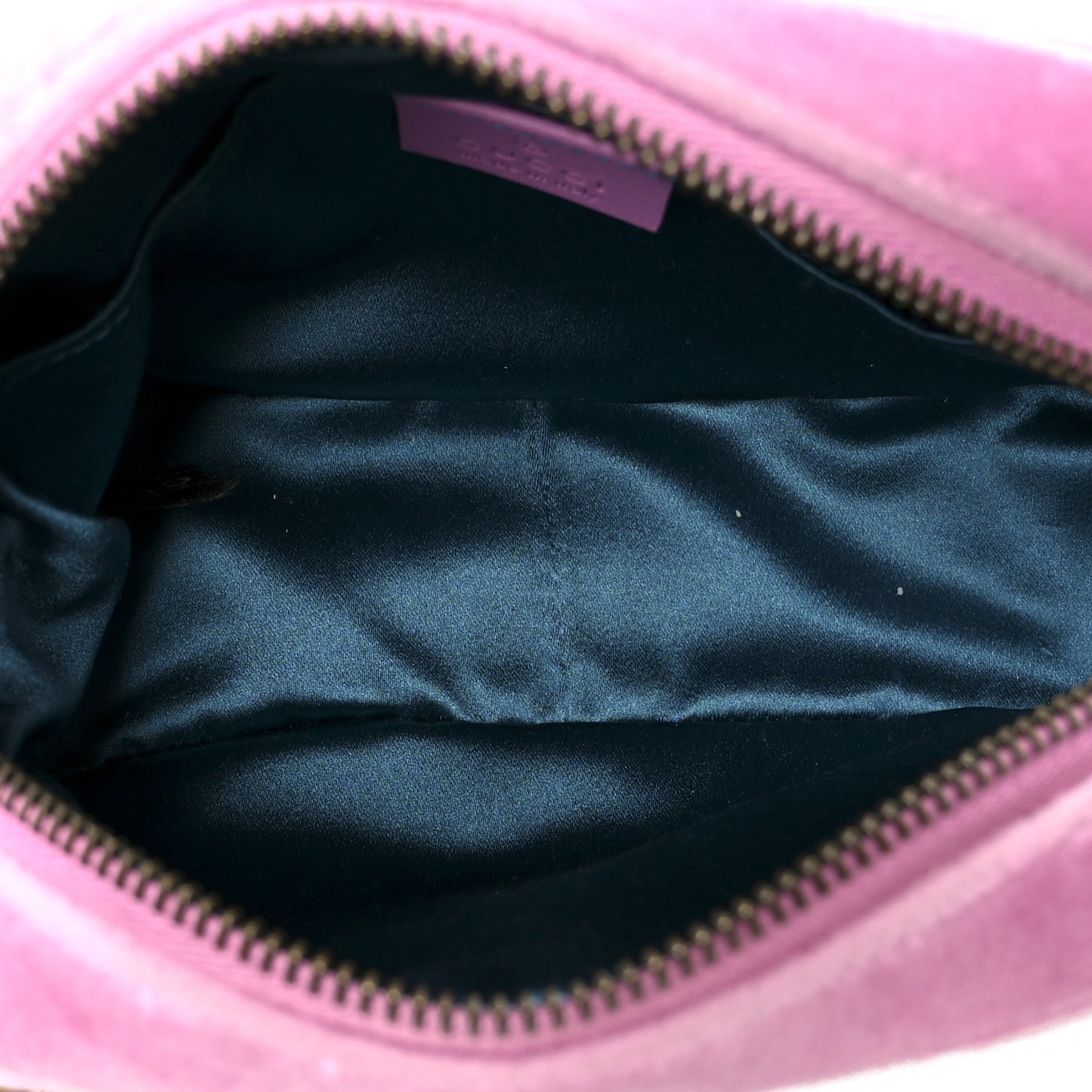 Velvet Matelasse Marquise Crystals Mini GG Marmont Chain Shoulder Bag Malva