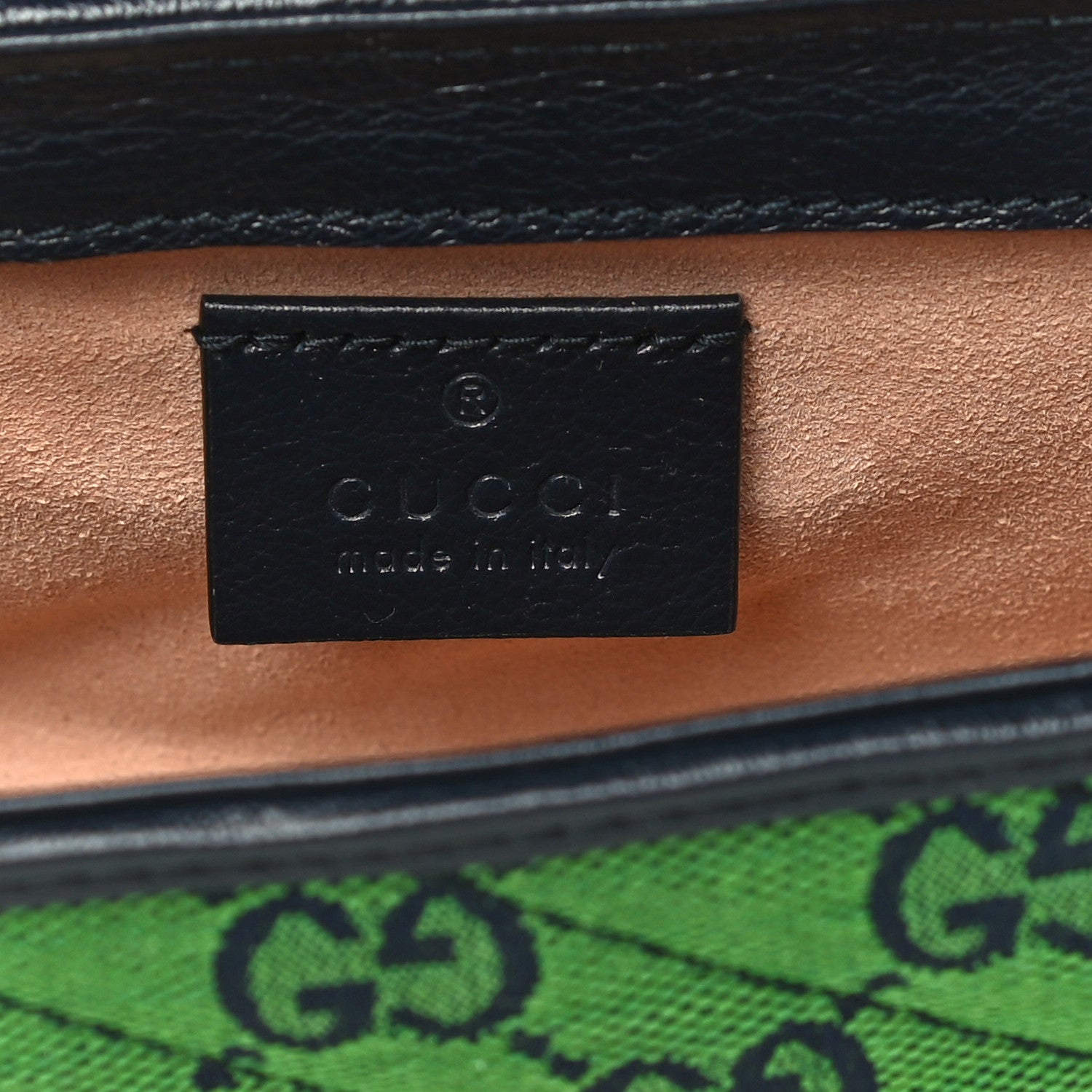 Gucci Monogram Multicolor Matelasse Diagonal Super Mini GG Marmont Shoulder Bag Green Blue 5 of 10