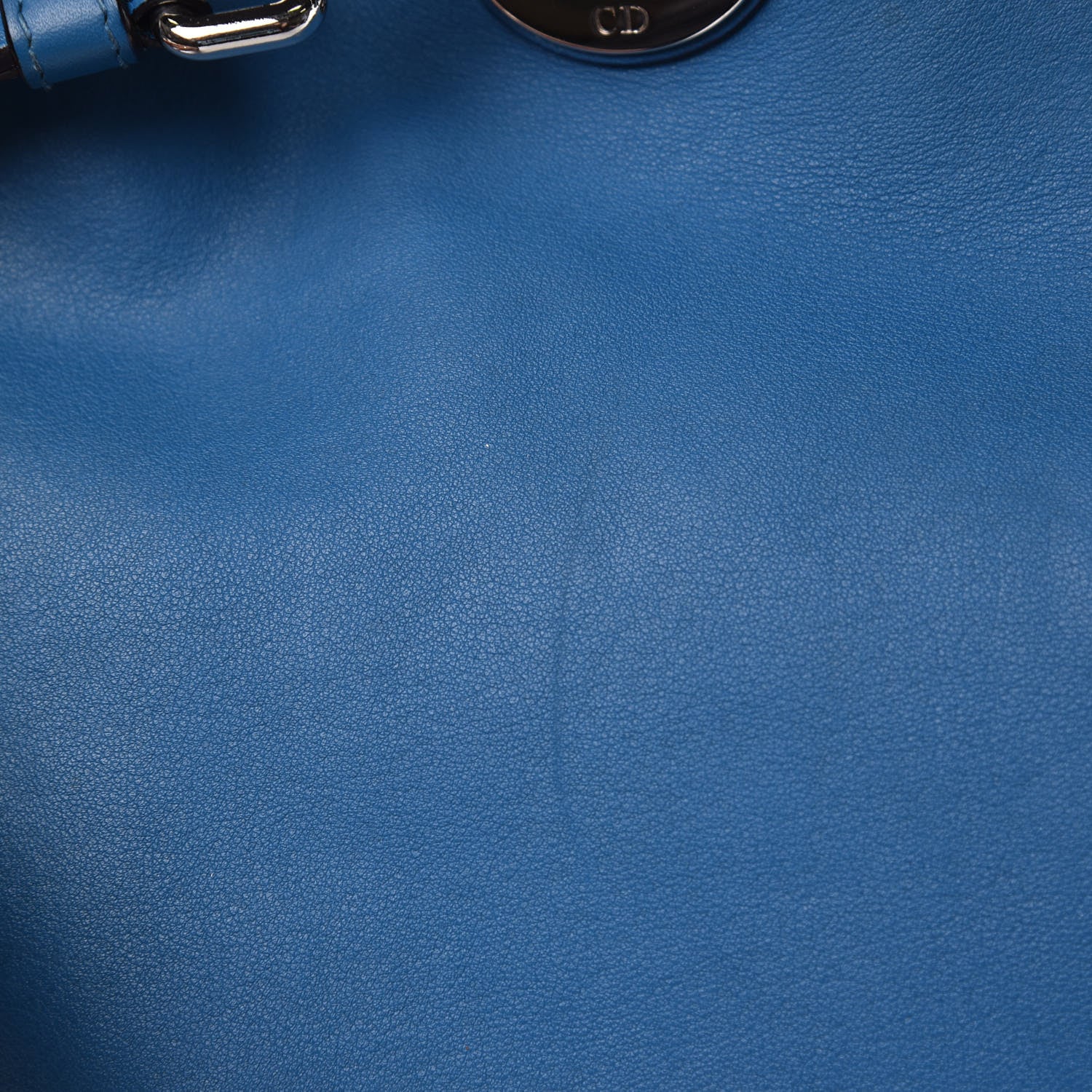 Christian Dior Smooth Calfskin Large Diorissimo Tote Blue 14 of 21