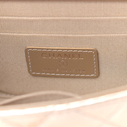 Chanel Metallic Lambskin Quilted Mini Trendy CC Clutch With Chain Gold 5 of 9