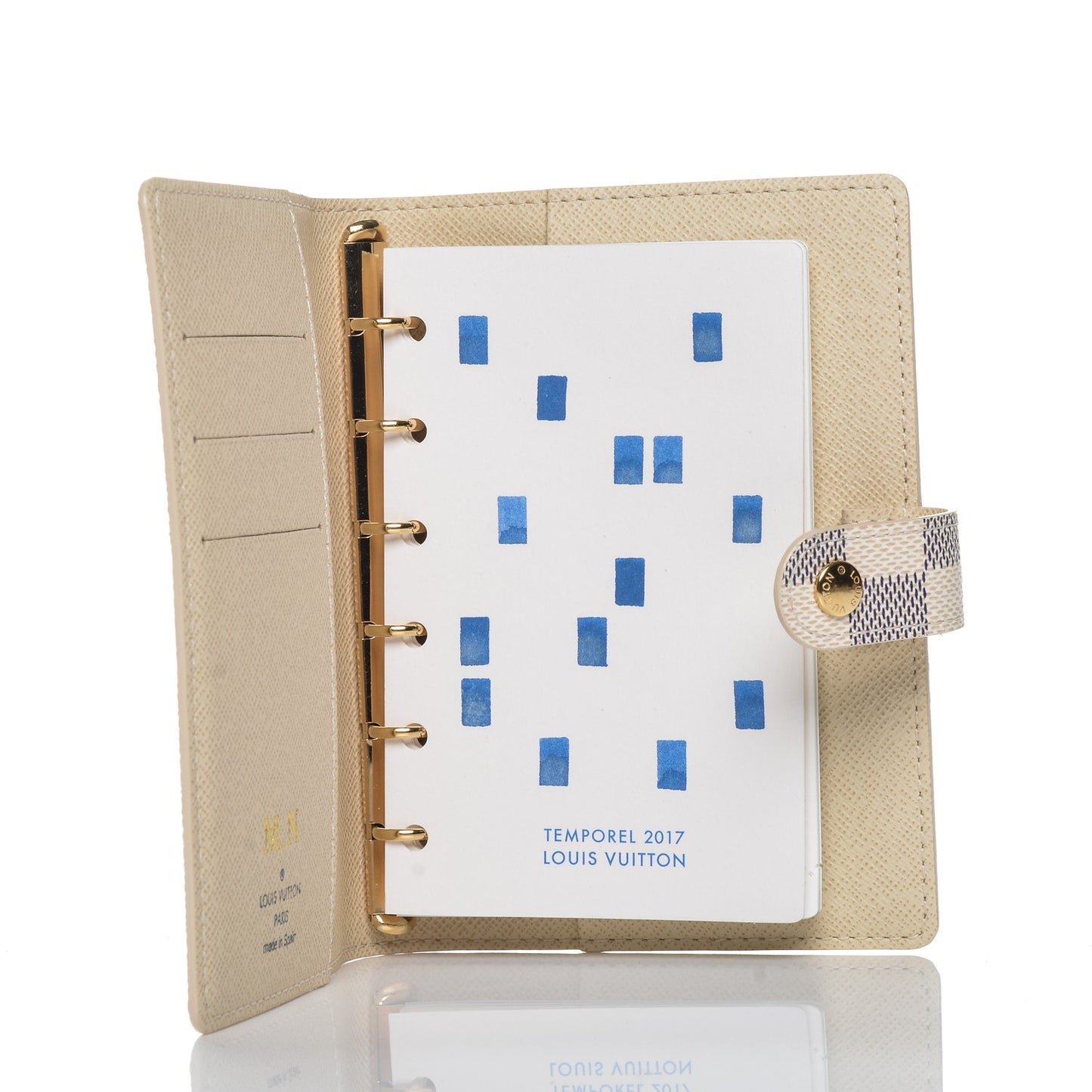 Damier Azur Small Ring Agenda Cover