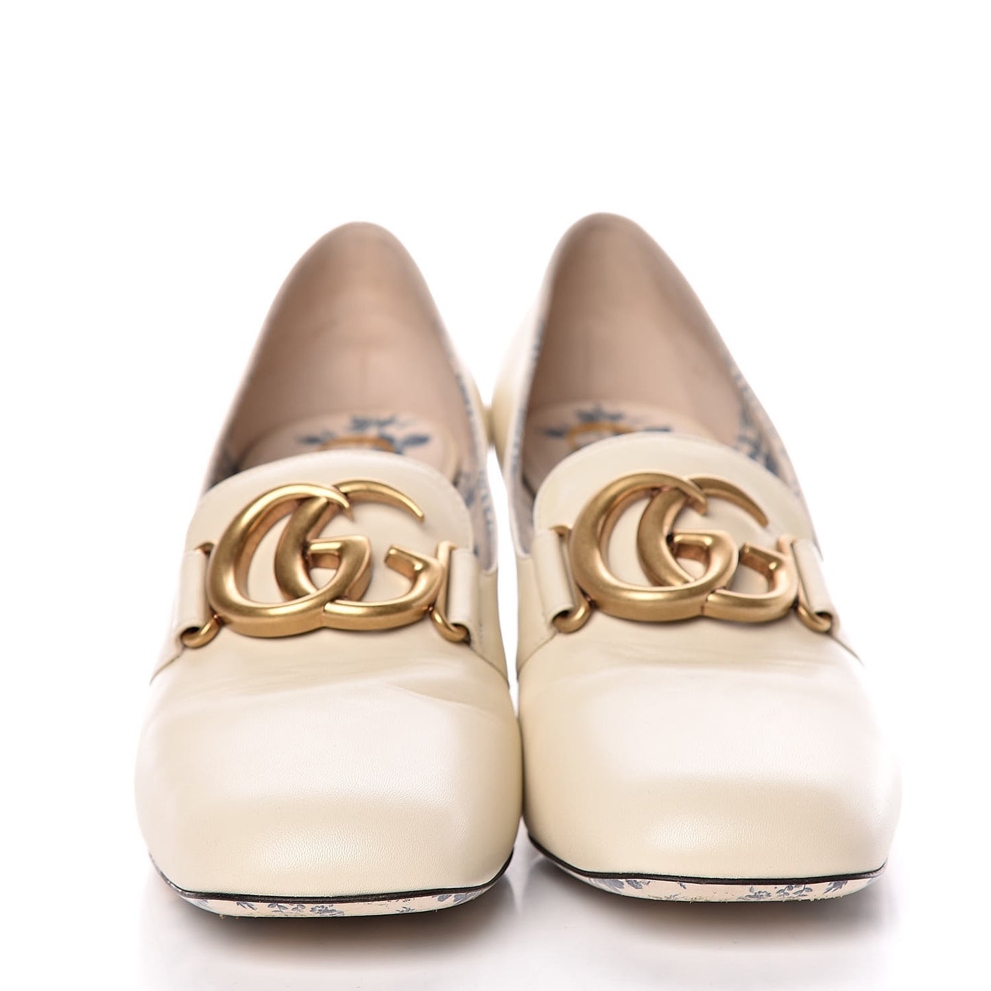 Malaga Kid GG Victoire 55mm Loafer Pumps 41 Vintage White