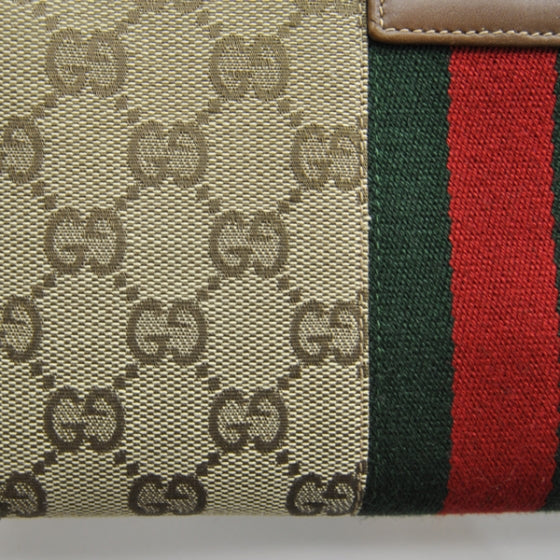 Gucci Monogram Signature Web Continental Wallet 6 of 8
