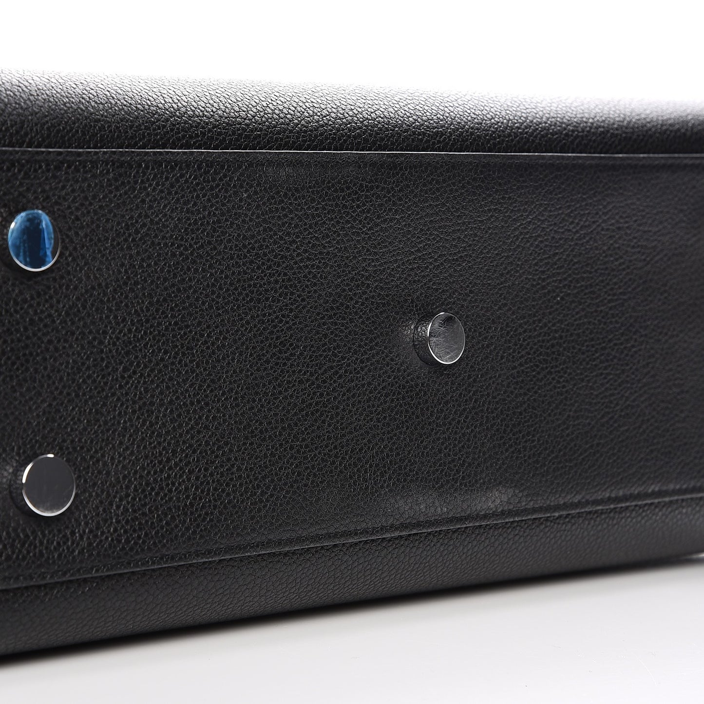 Grained Calfskin Nano Sac De Jour Black