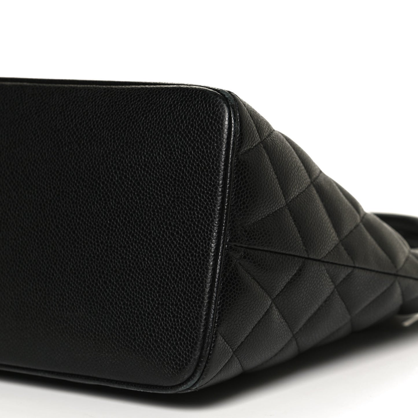 Caviar Quilted Medallion Tote Black