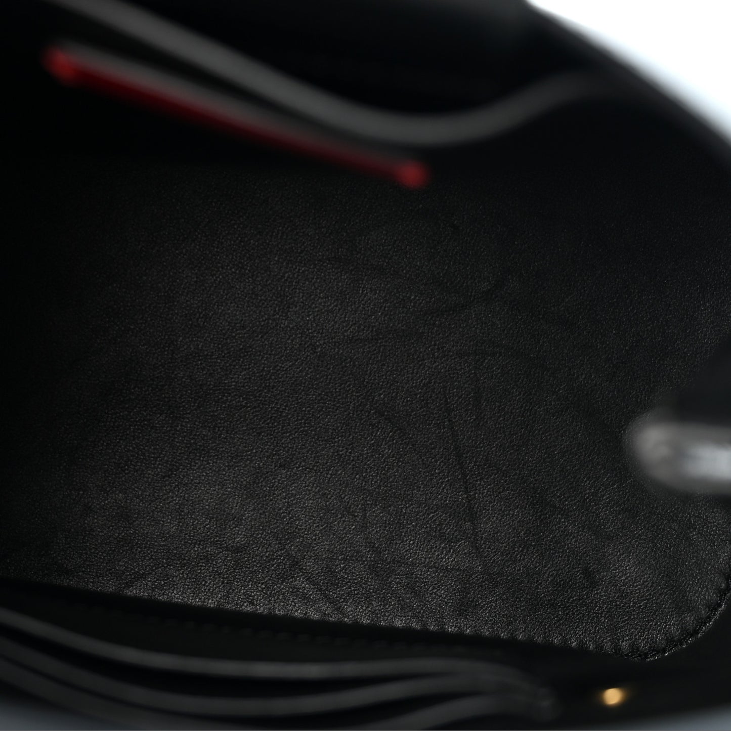 Nappa Vlogo Bucket Bag Black