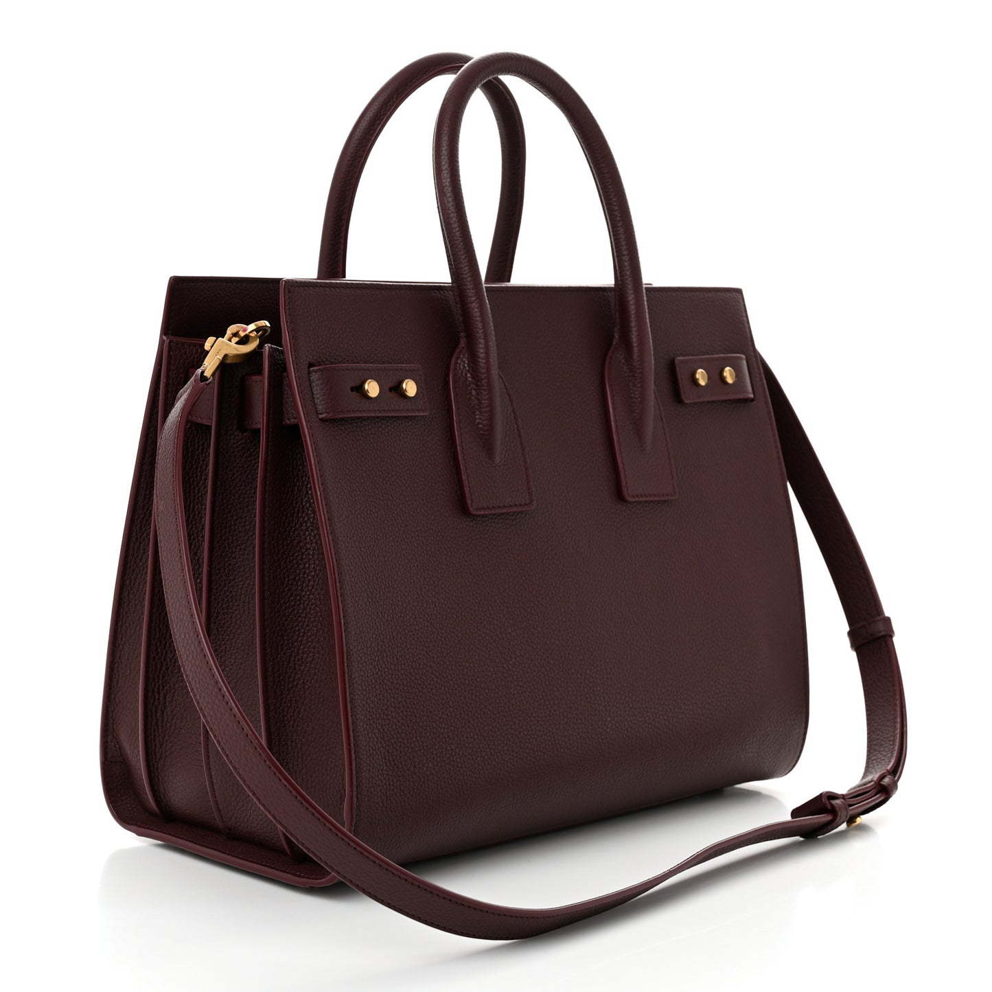 Grained Calfskin Small Supple Sac De Jour Rouge Cabernet