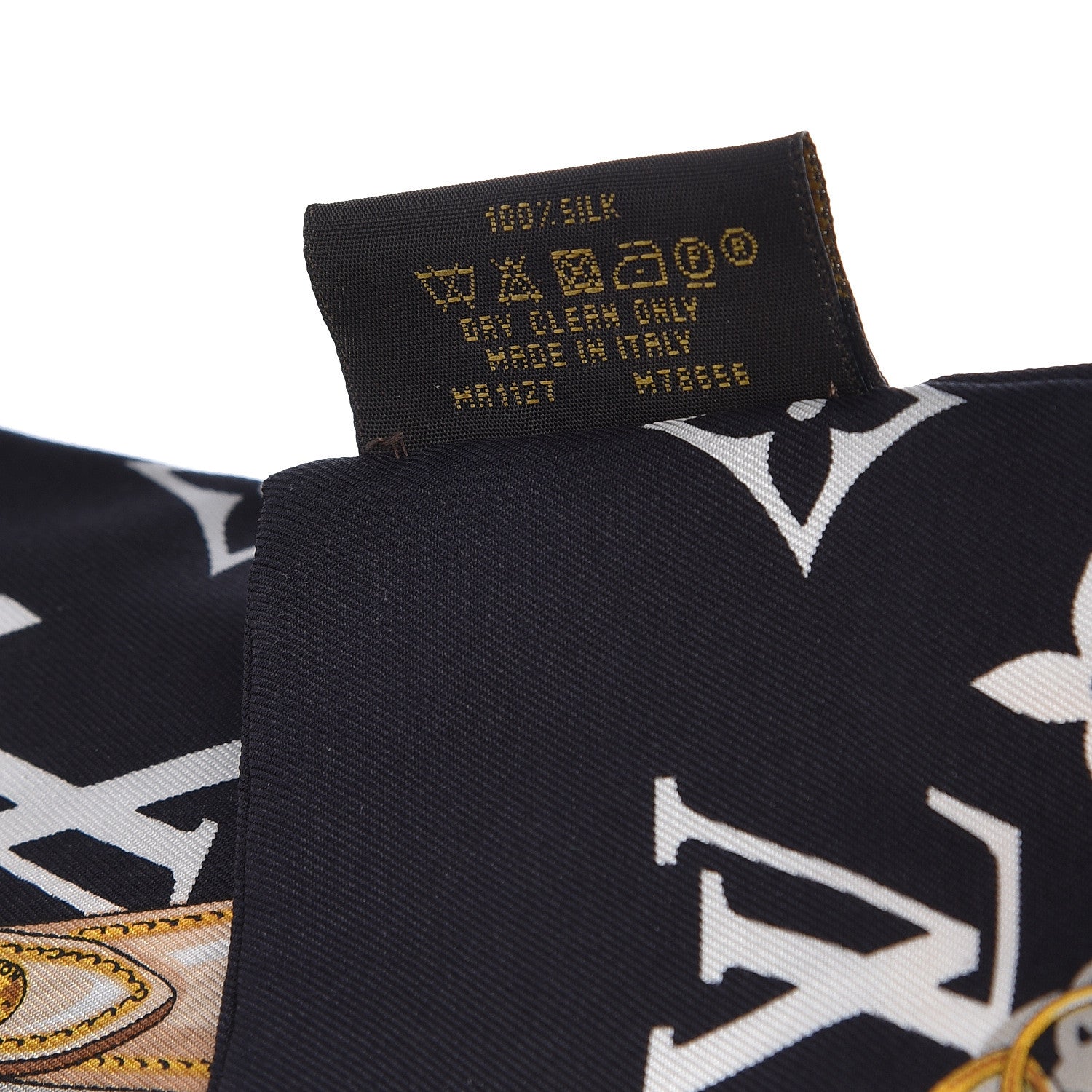 Louis Vuitton Silk Monogram Confidential Bandeau Black 5 of 6