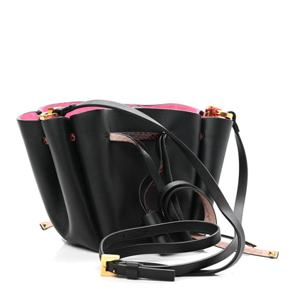 Valentino Garavani Vitello Ayers VLogo Bucket Bag Black 3 of 10