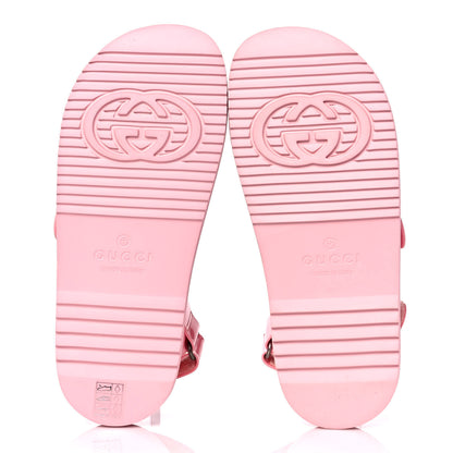 Gucci Rubber Mini Double G Womens Isla Dad Sandals 38 Wild Rose 6 of 9