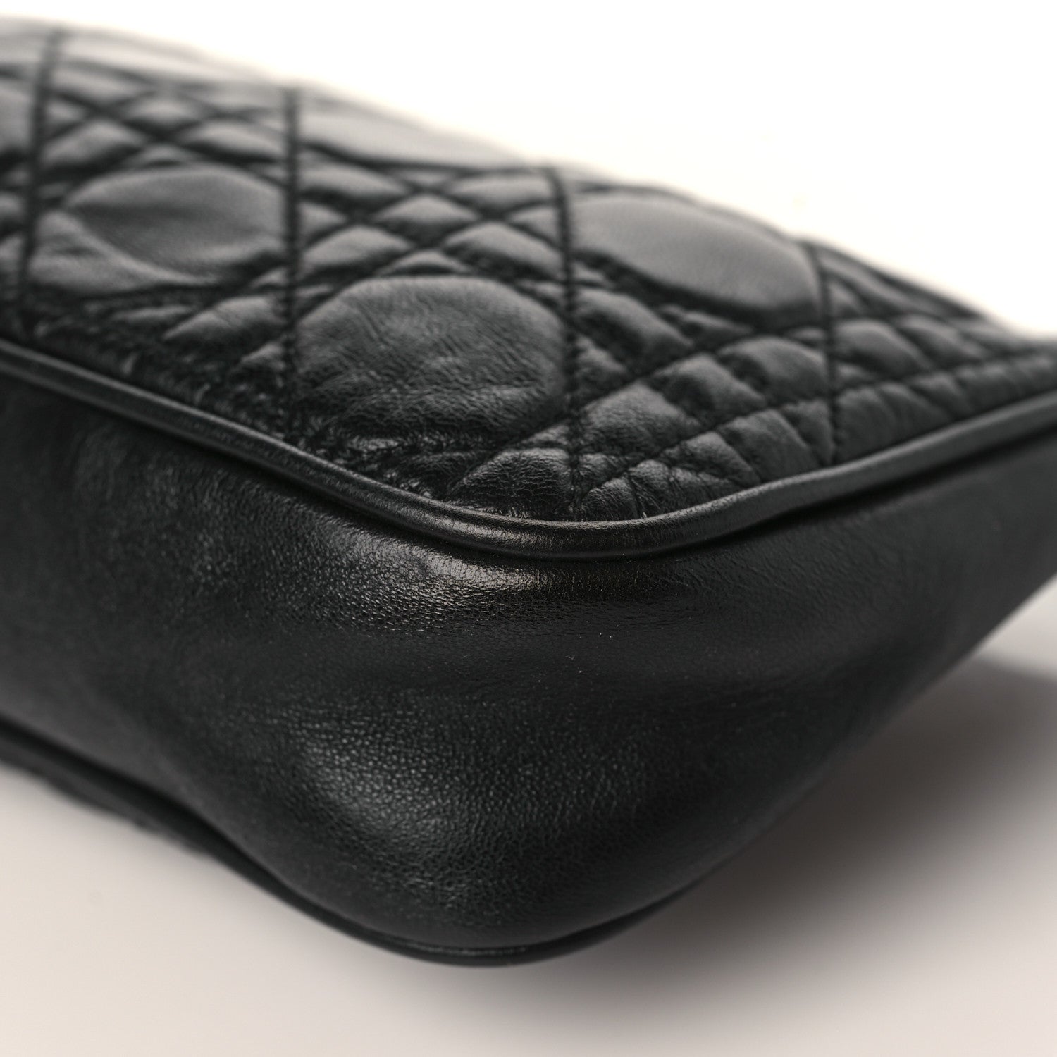 Christian Dior Lambskin Cannage Lady Dior Pochette Black 8 of 8