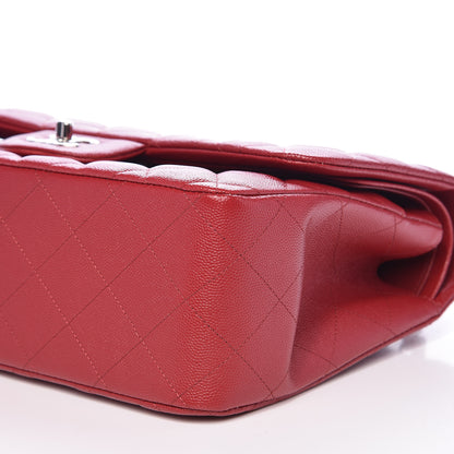 Chanel Caviar Quilted Jumbo Double Flap Red 9 of 14