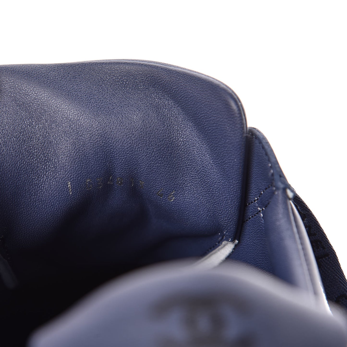Calfskin Mens Sneakers 46 Navy